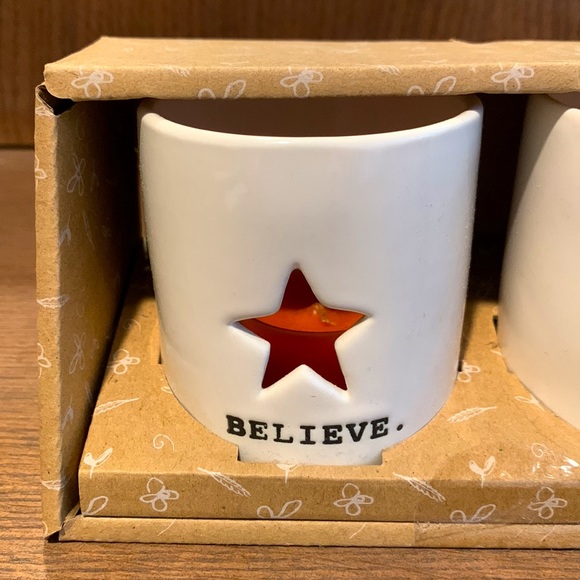 “Believe, Light, Peace” Rae Dunn Candleholder Collection - Picture 2 of 6